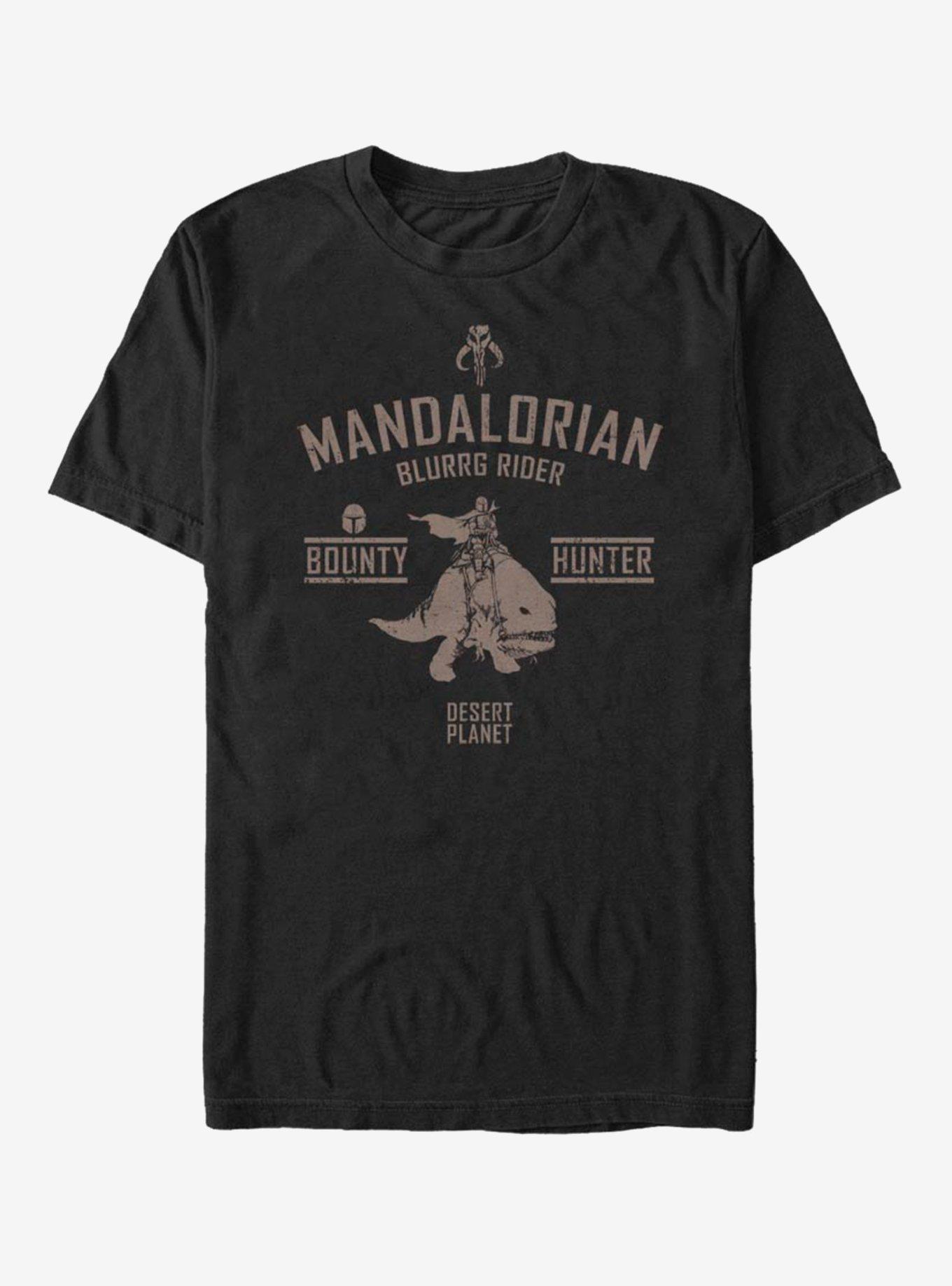 Star Wars The Mandalorian Blurrg Rider T-Shirt, BLACK, hi-res