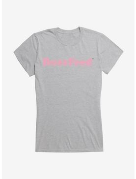 Buzzfeed Pink Name Logo Girls T-Shirt, HEATHER, hi-res