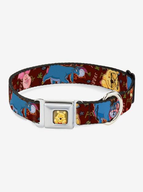 Disney Winnie The Pooh Character Poses Dog Collar Seatbelt Buckle | Hot ...