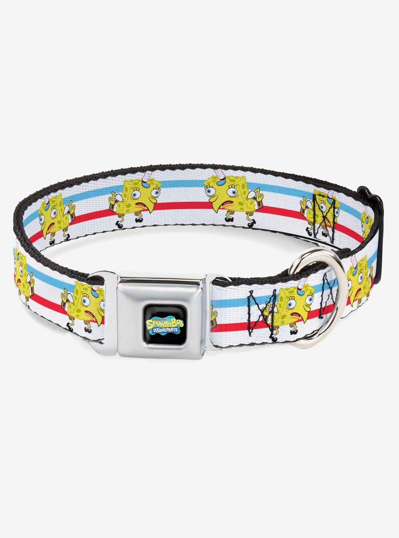 Spongebob Squarepants Mocking Pose Dog Collar Seatbelt Buckle, MULTI COLOR, hi-res