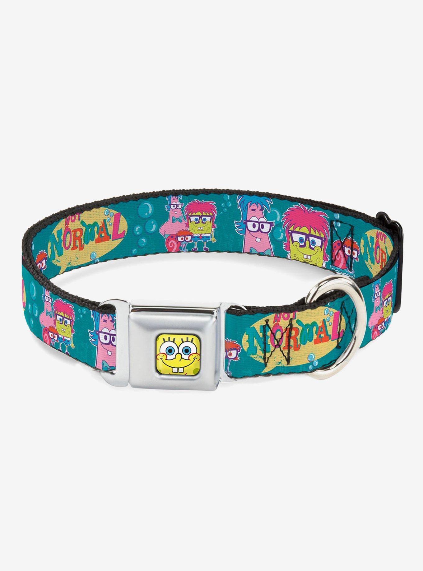 Spongebob Squarepants Patrick Gary Not Normal Dog Collar Seatbelt Buckle, , hi-res