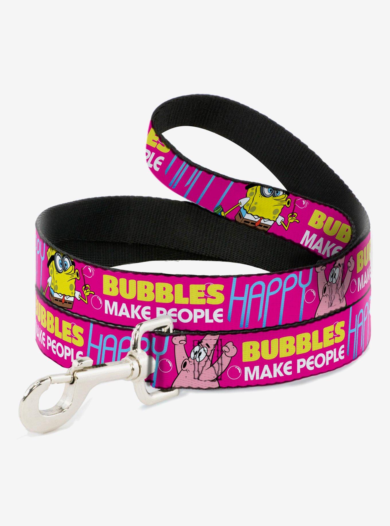 Spongebob Squarepants Patrick Starfish Pose Bubbles Make People Happy Dog Leash, , hi-res