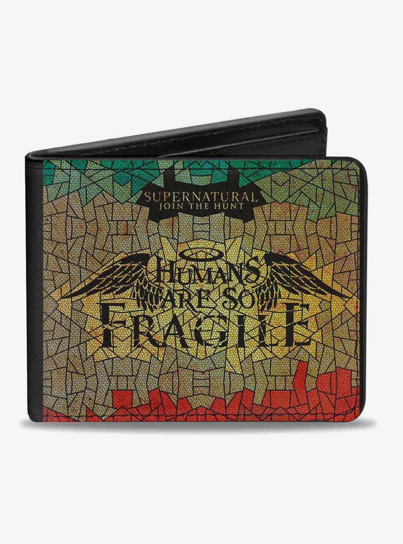Supernatural Humans Are So Fragile Stained Glass Bi-fold Wallet, , hi-res