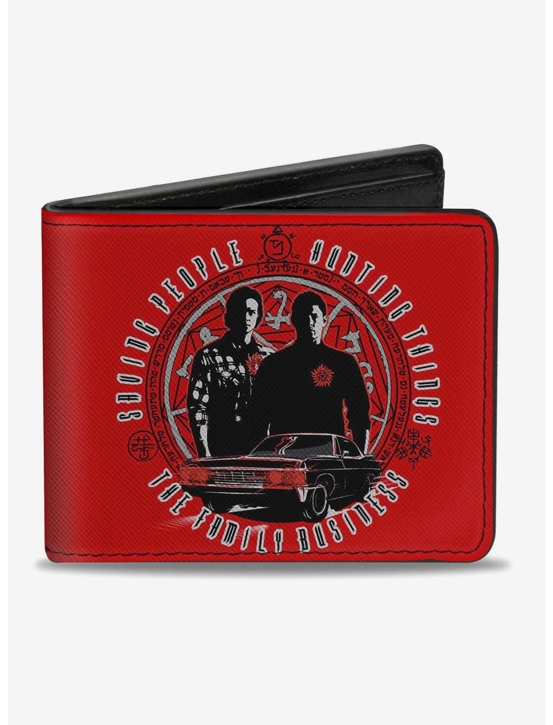 Supernatural Sam Dean Pose Impala the Family Business Bi-fold Wallet, , hi-res