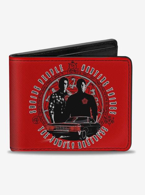 Supernatural Sam Dean Pose Impala the Family Business Bi-fold Wallet ...