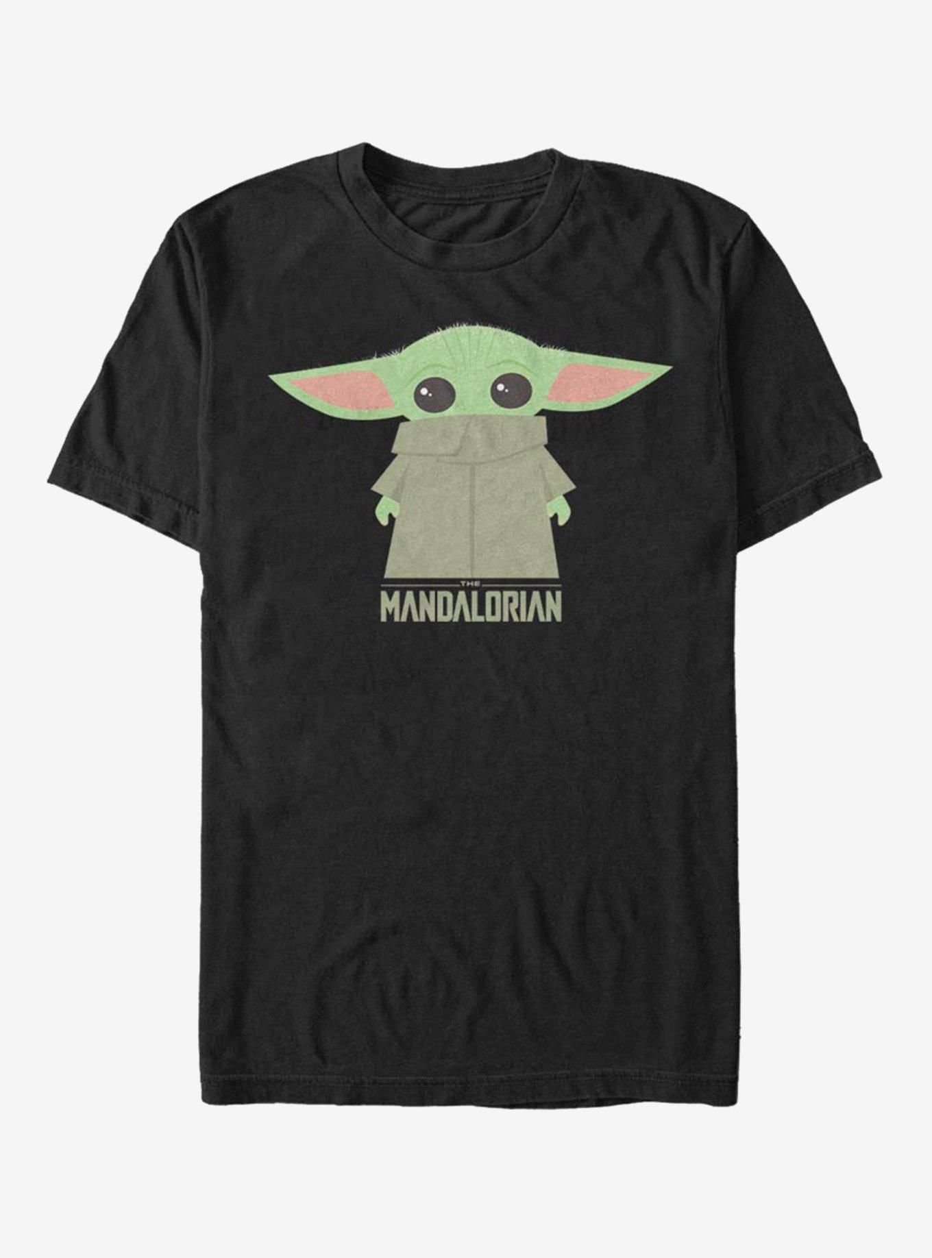 Star Wars The Mandalorian The Child Covered Face T-Shirt, BLACK, hi-res