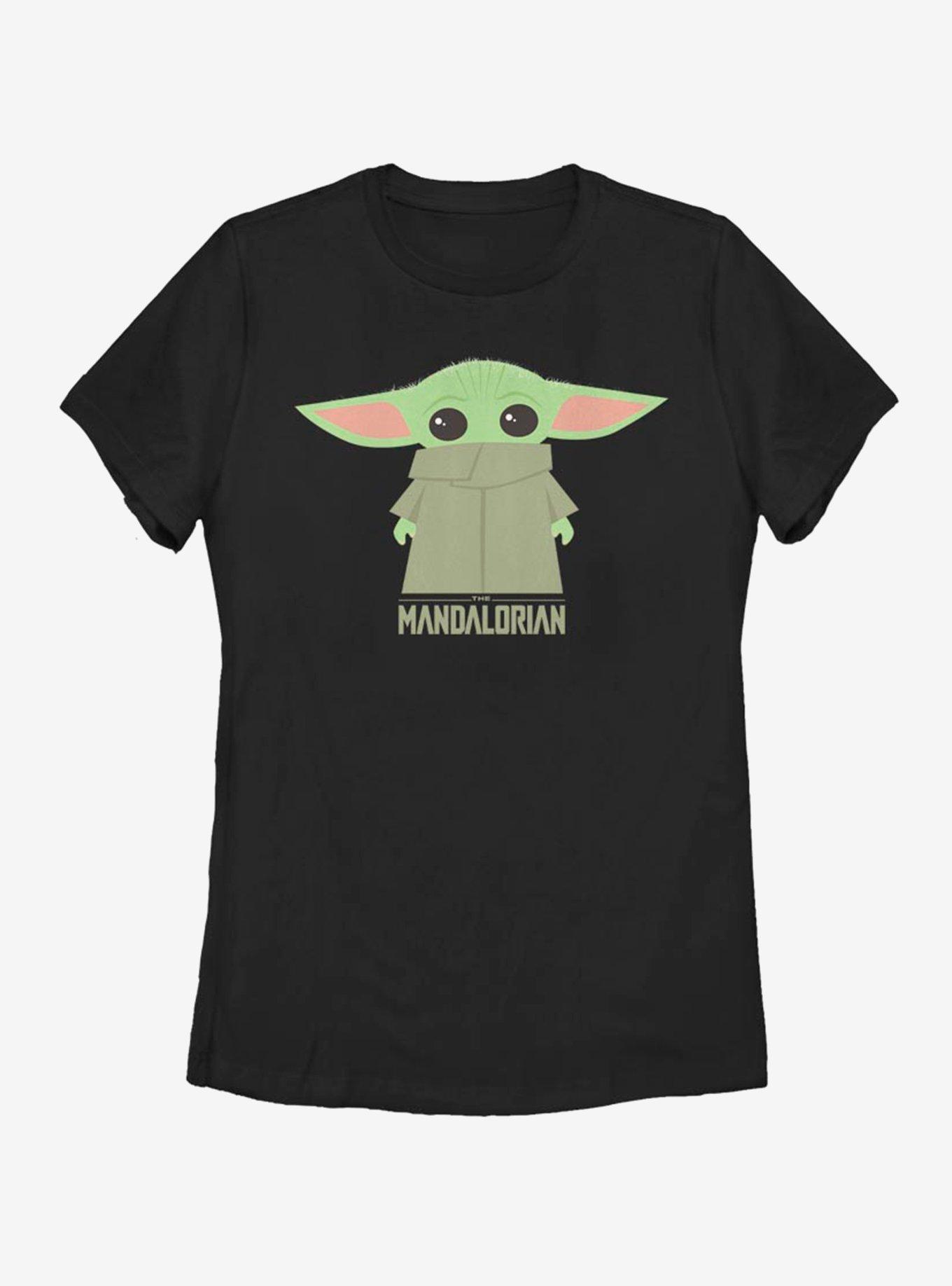 Star Wars The Mandalorian The Child Covered Face Womens T-Shirt, BLACK, hi-res