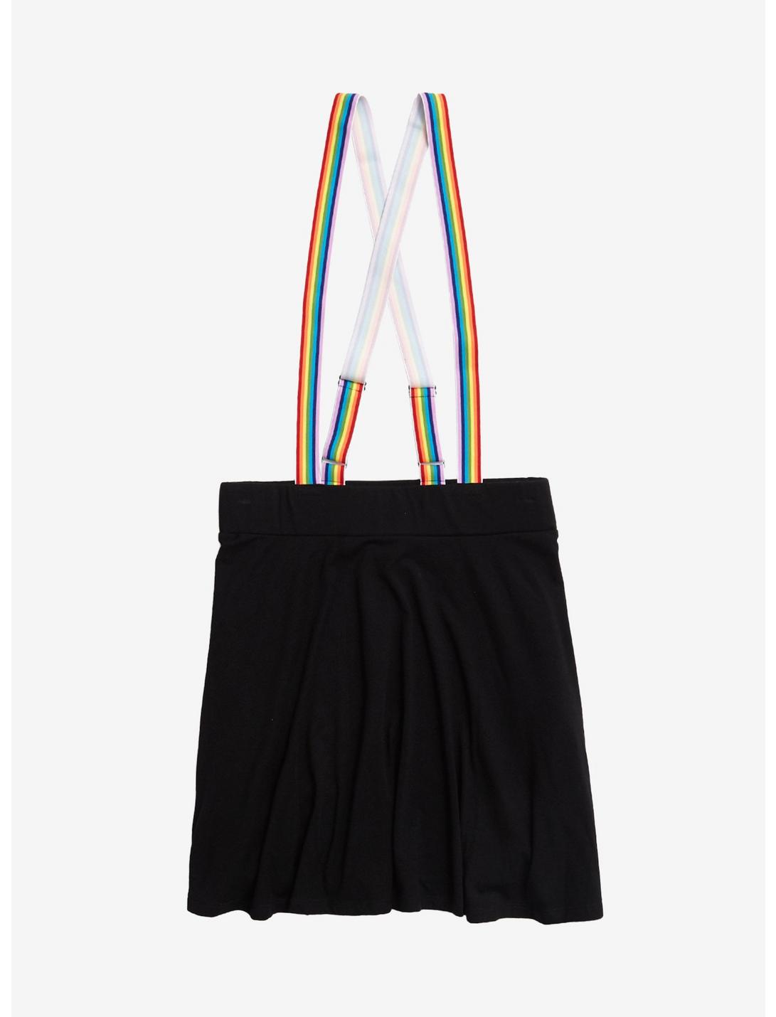 Rainbow Suspender Circle Skirt, RAINBOW, hi-res