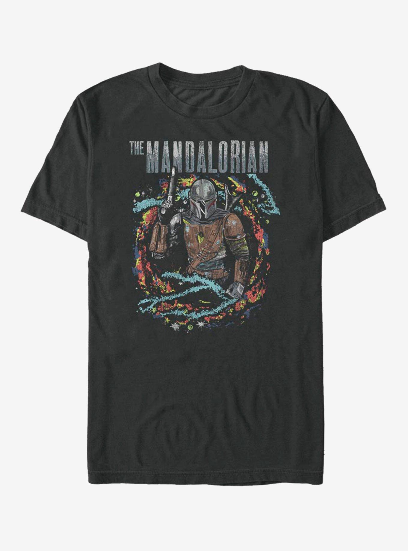 Star Wars The Mandalorian Brutal Surroundings T-Shirt, BLACK, hi-res