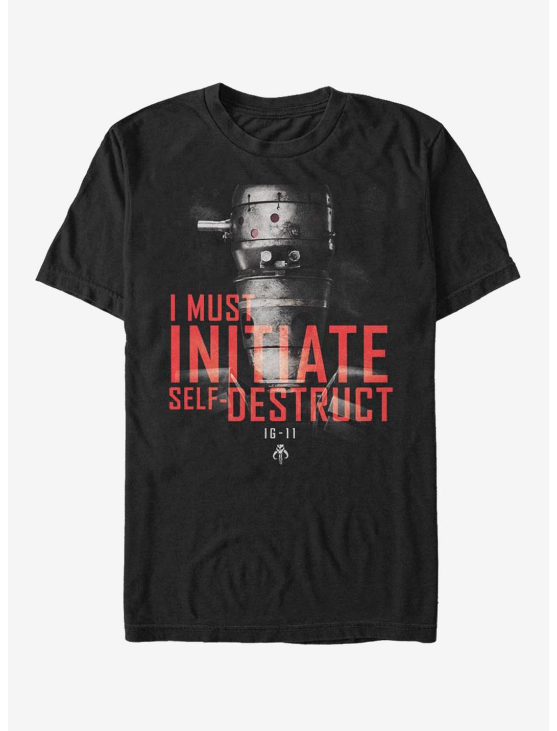 Star Wars The Mandalorian IG-11 Destruct T-Shirt, BLACK, hi-res