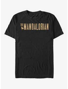 Star Wars The Mandalorian Gold Simplistic Logo T-Shirt, , hi-res