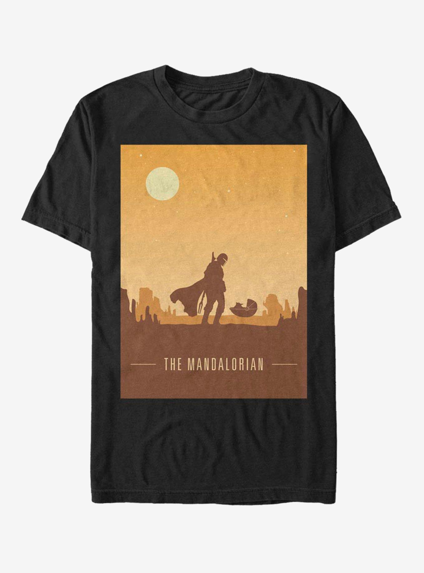 Star Wars The Mandalorian The Child Duo Poster T-Shirt, BLACK, hi-res