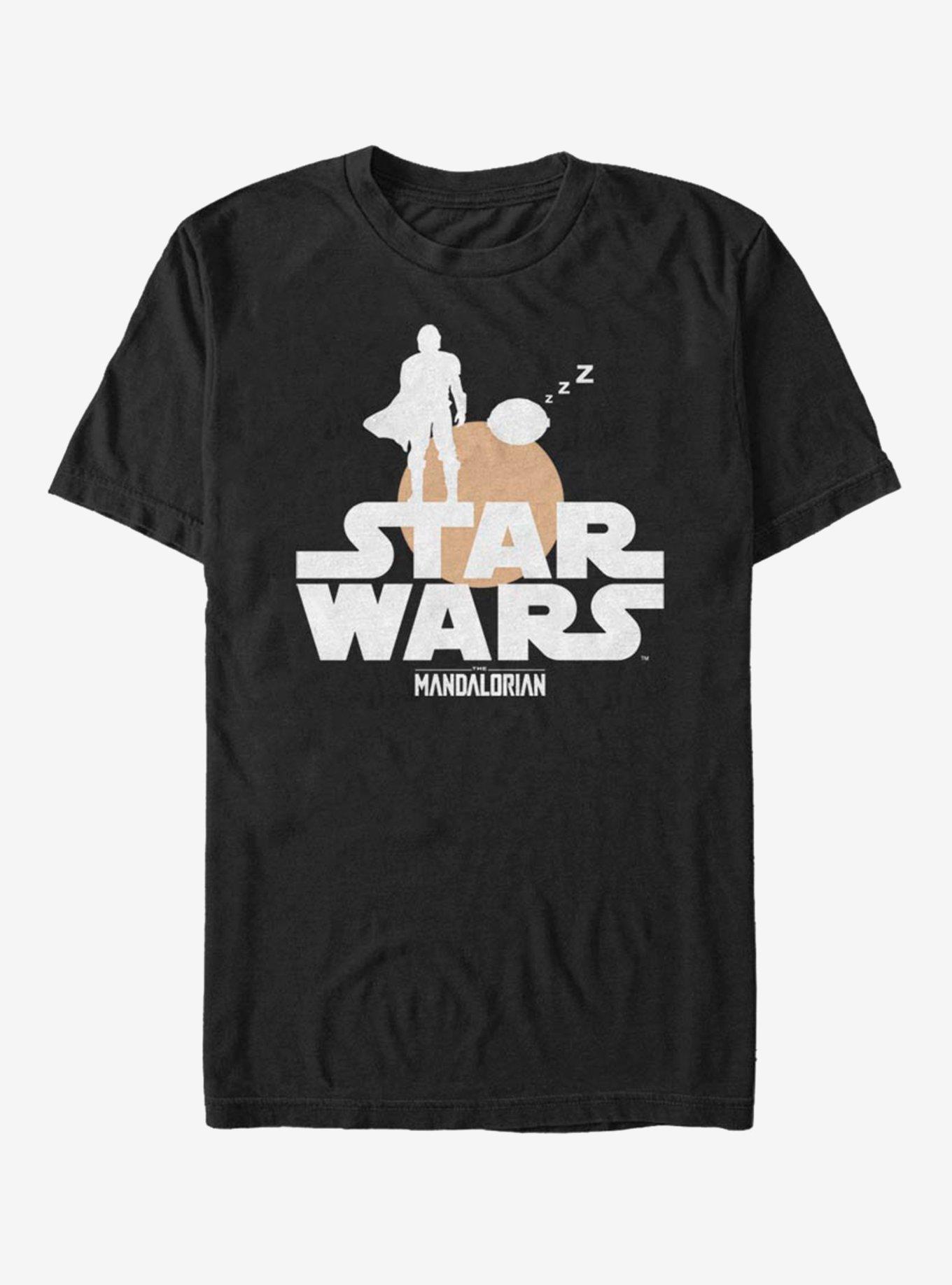 Star Wars The Mandalorian The Child Duo Silhouette T-Shirt, BLACK, hi-res