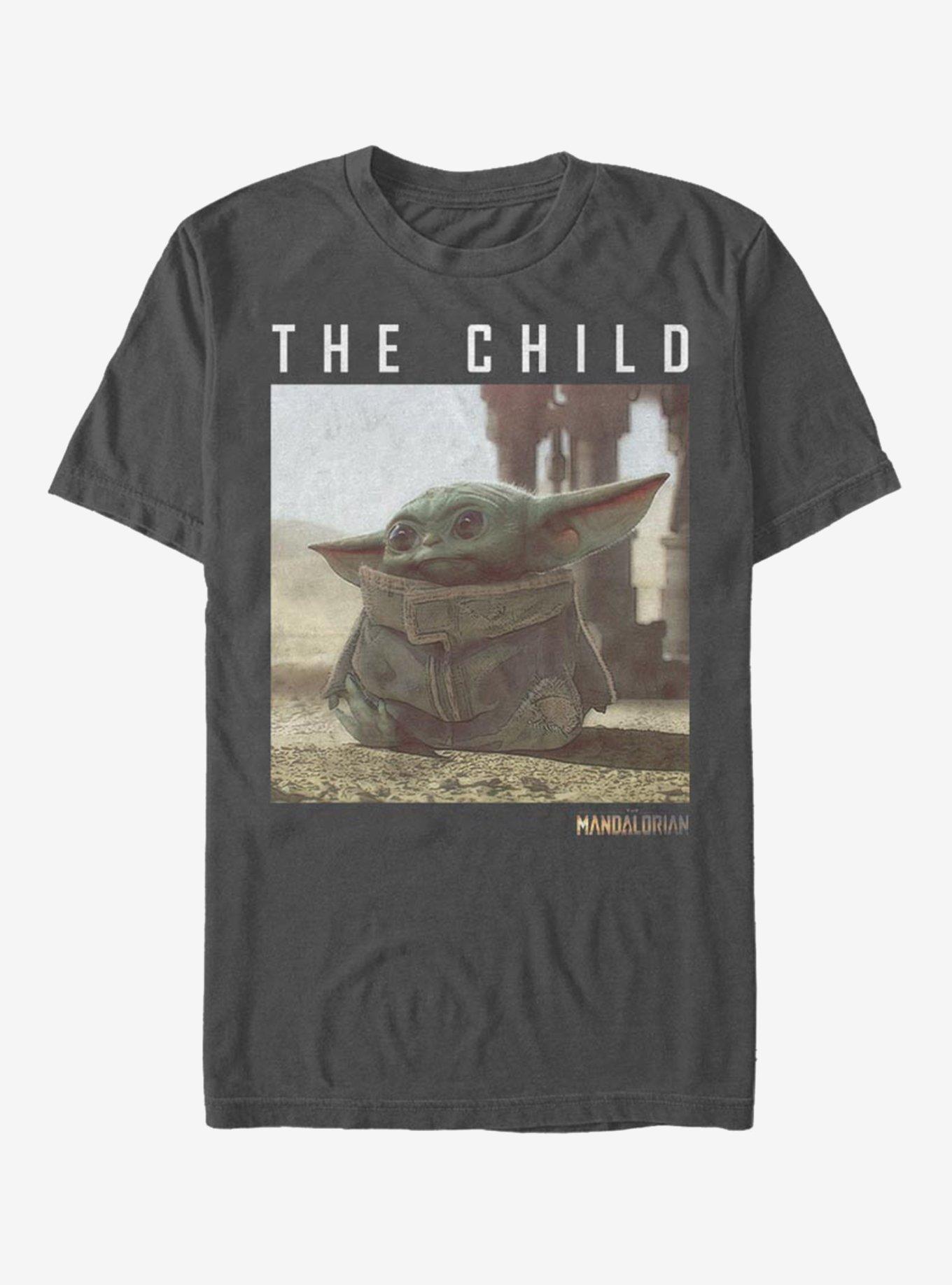 Star Wars The Mandalorian The Child Green Child T-Shirt, CHARCOAL, hi-res