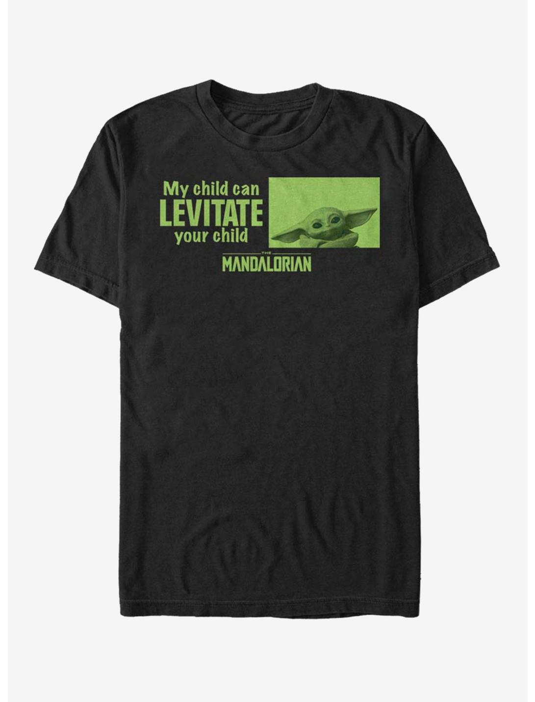 Star Wars The Mandalorian The Child Mine Can Levitate T-Shirt, BLACK, hi-res