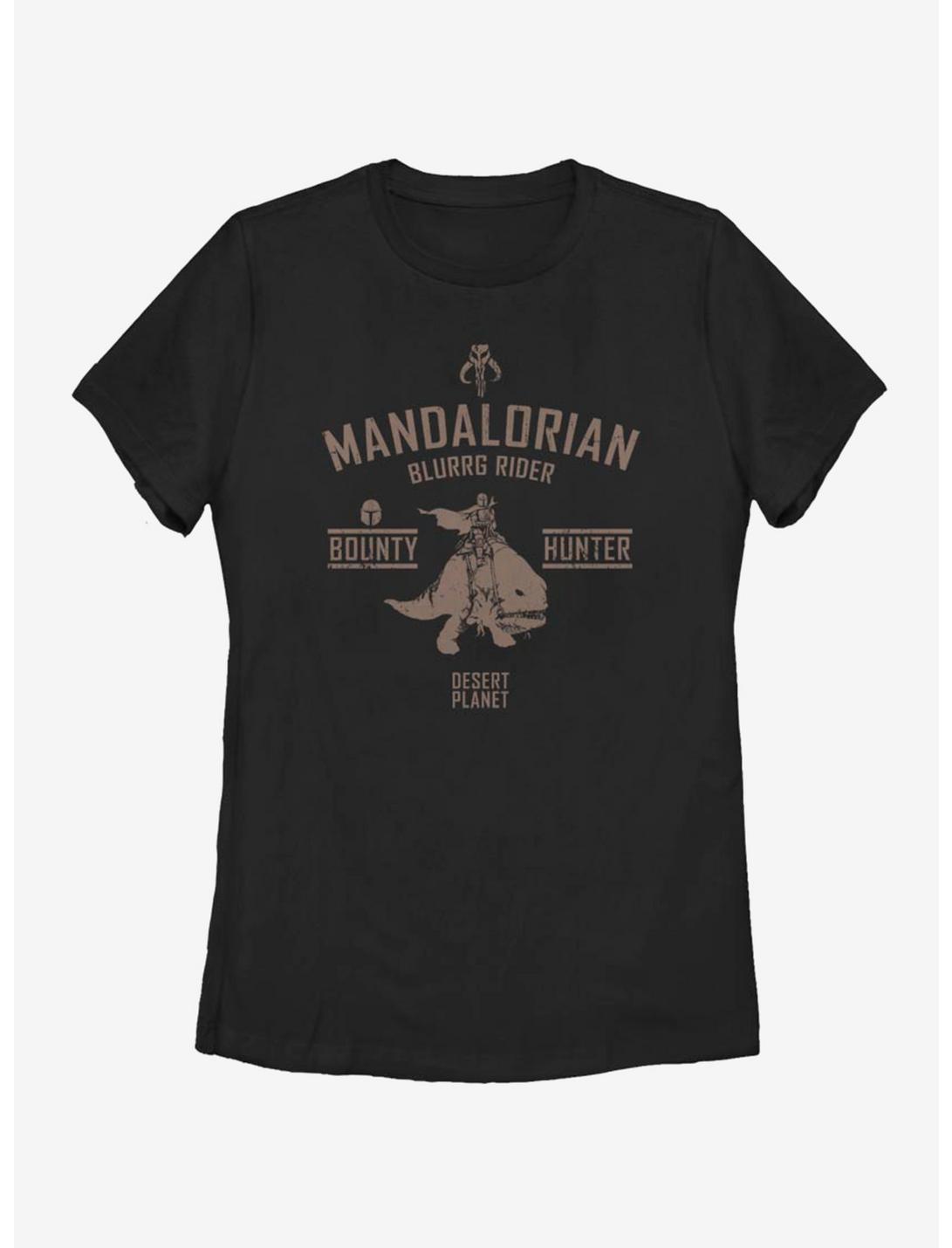 Star Wars The Mandalorian Blurrg Rider Womens T-Shirt, BLACK, hi-res