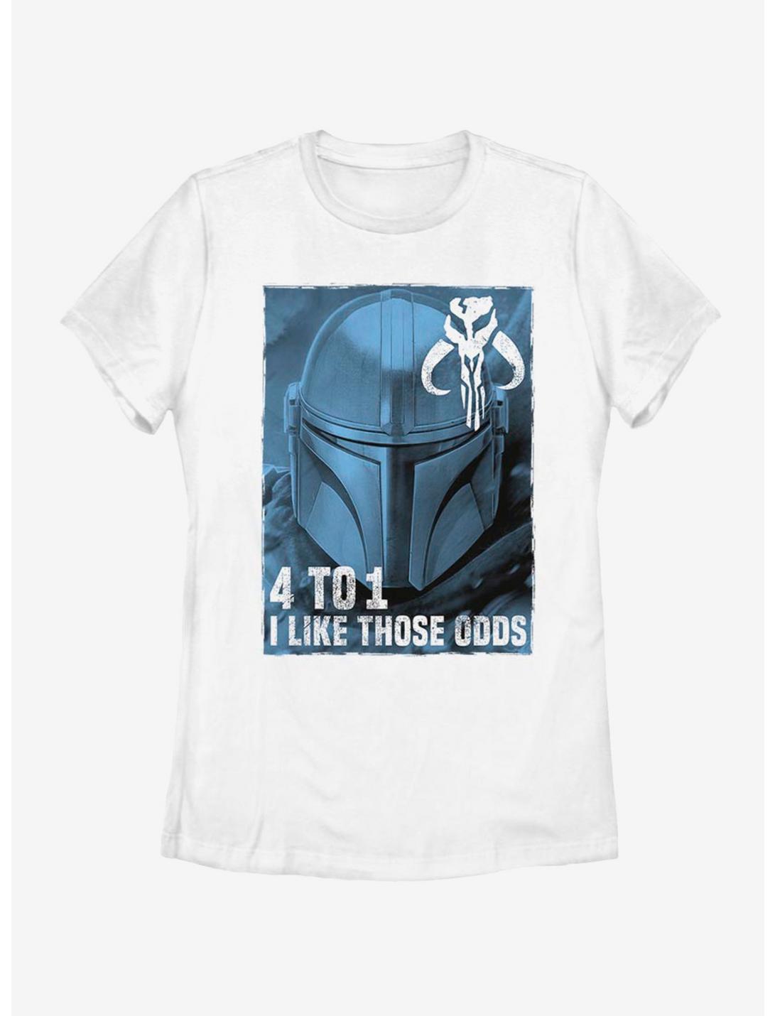 Star Wars The Mandalorian Good Odds Womens T-Shirt, WHITE, hi-res
