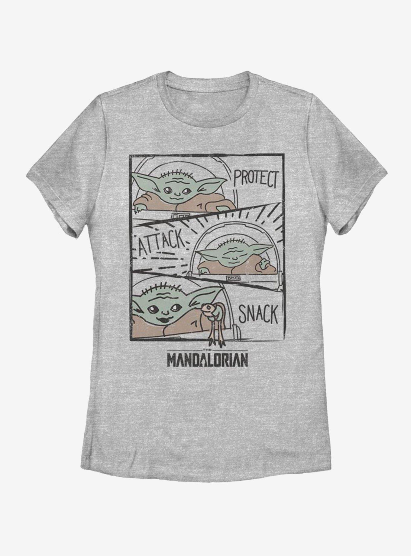 Star Wars The Mandalorian The Child Doodle Panels Womens T-Shirt, , hi-res