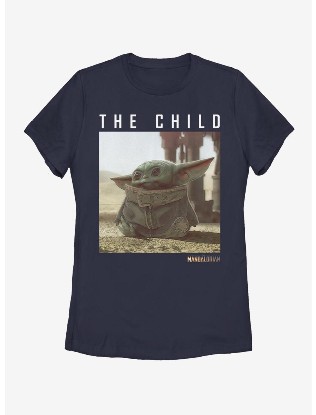 Star Wars The Mandalorian The Child Green Child Womens T-Shirt, NAVY, hi-res