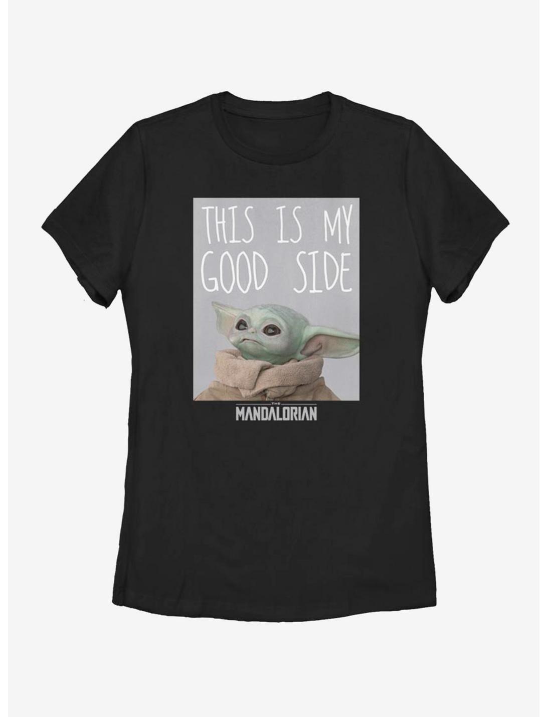 Star Wars The Mandalorian The Child My Good Side Womens T-Shirt, BLACK, hi-res