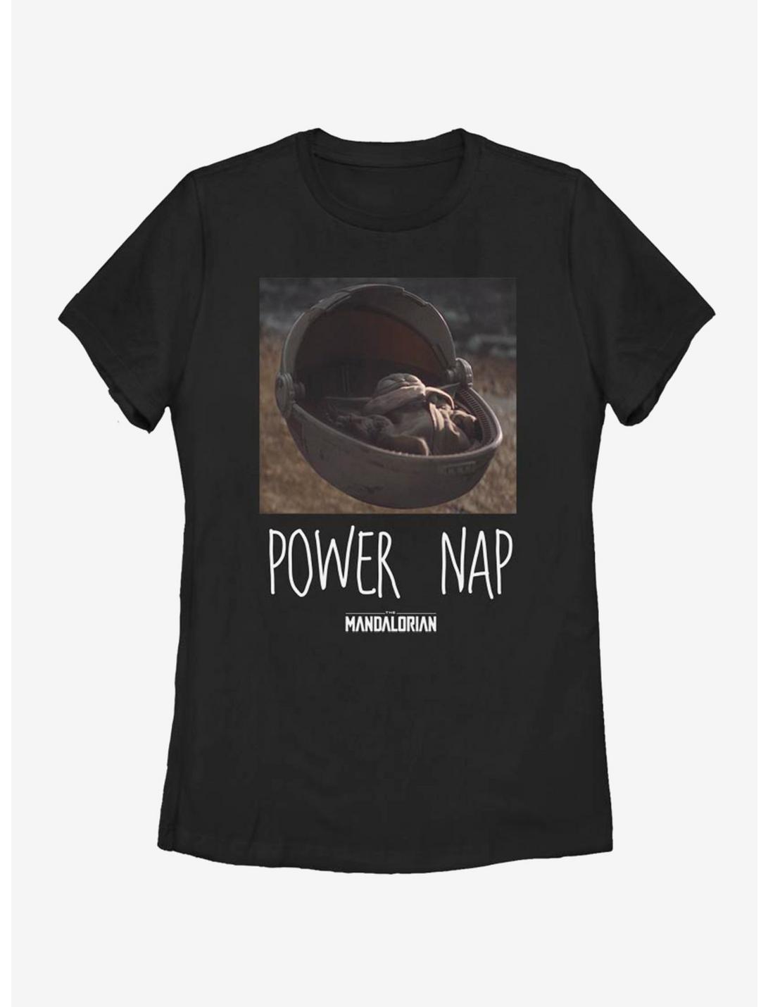 Star Wars The Mandalorian The Child Power Nap Womens T-Shirt, BLACK, hi-res