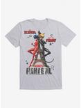 Miraculous: Tales Of Ladybug And Cat Noir Always Fight Evil T-Shirt, HEATHER GREY, hi-res