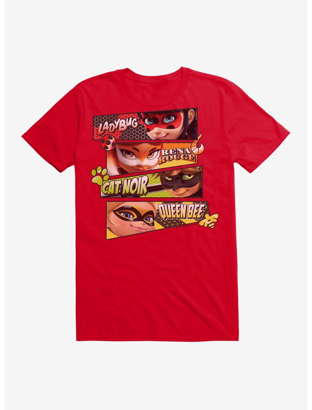 Miraculous: Tales Of Ladybug And Cat Noir Group T-Shirt, RED, hi-res