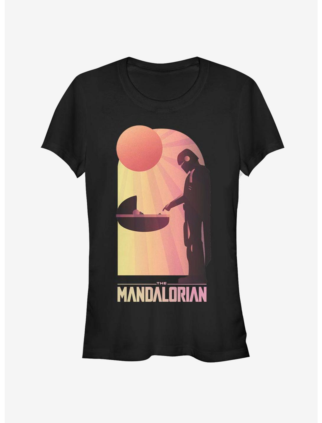 Star Wars The Mandalorian A Warm Meeting Girls T-Shirt, BLACK, hi-res