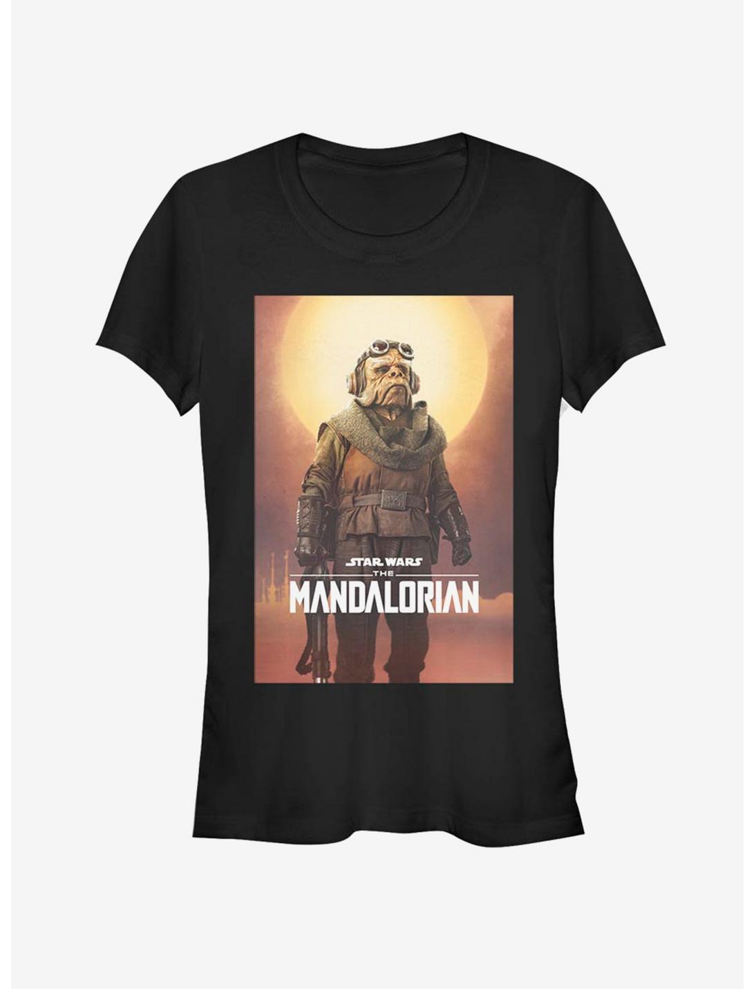Star Wars The Mandalorian Kuiil Poster Girls T-Shirt, BLACK, hi-res