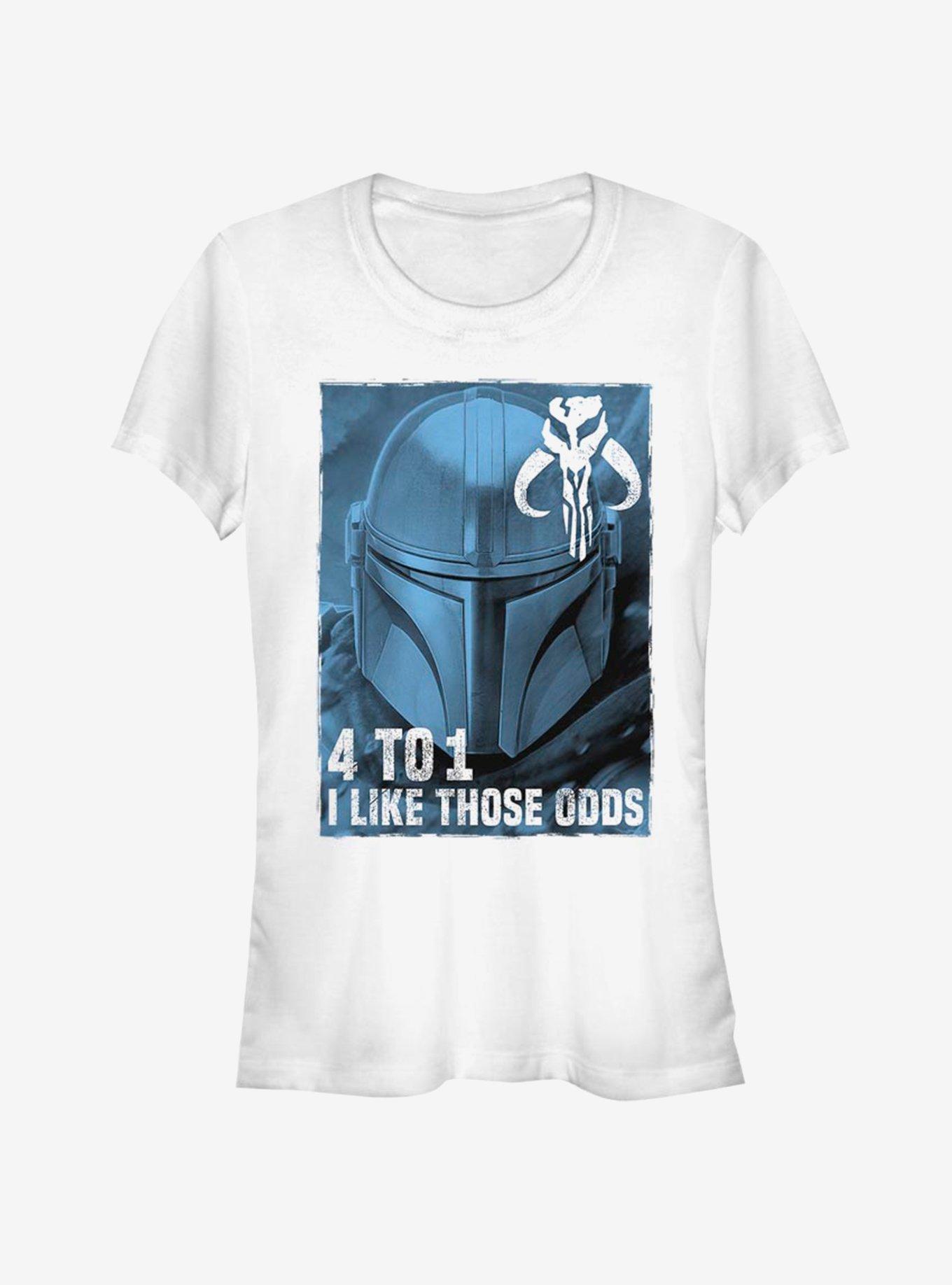 The Mandalorian Good Odds Girls T-Shirt, WHITE, hi-res