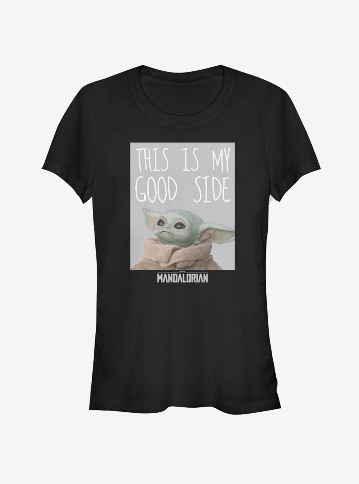 The Mandalorian Good Side Girls T-Shirt, BLACK, hi-res