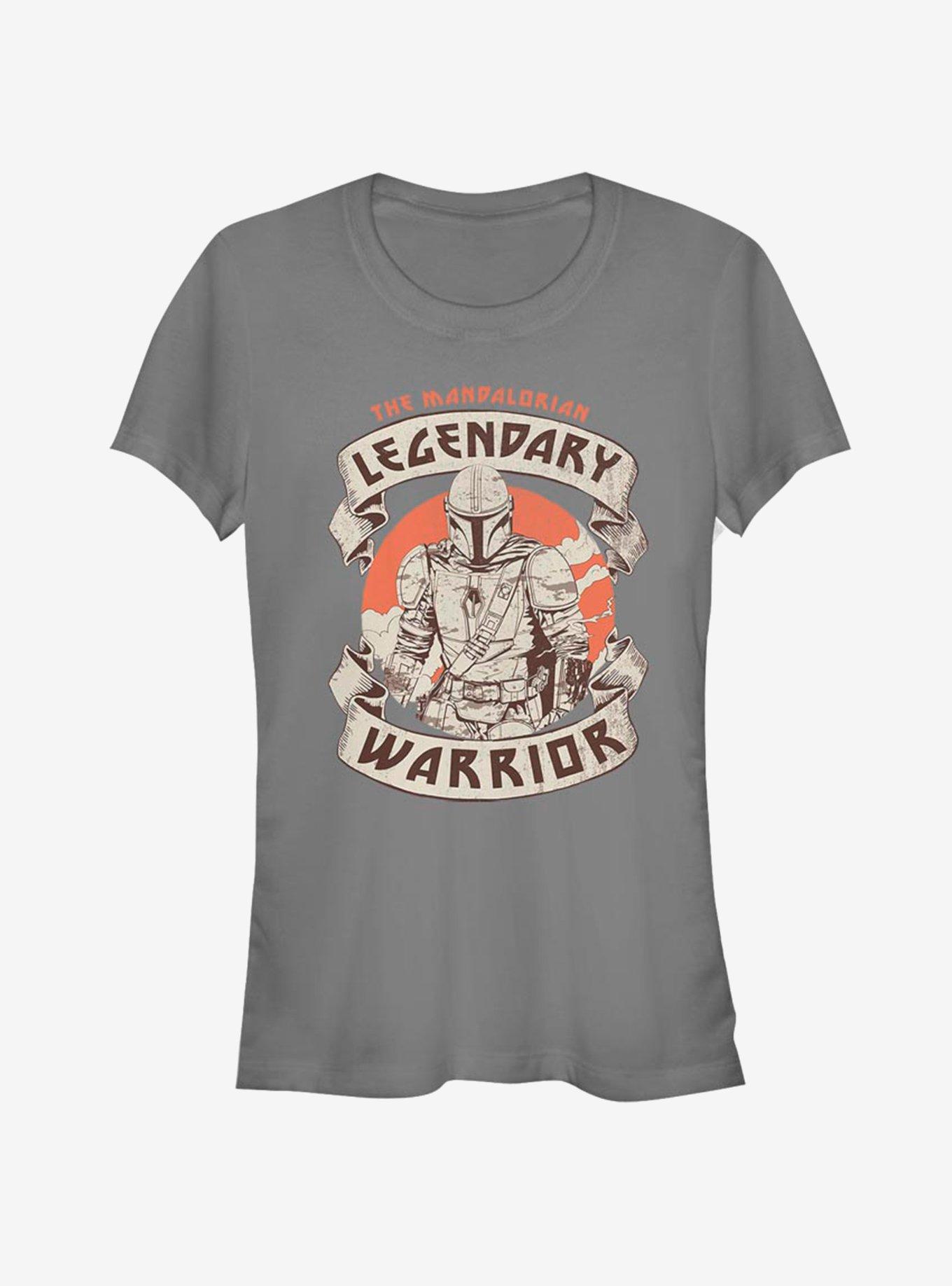 The Mandalorian Lone Hunter Girls T-Shirt, CHARCOAL, hi-res