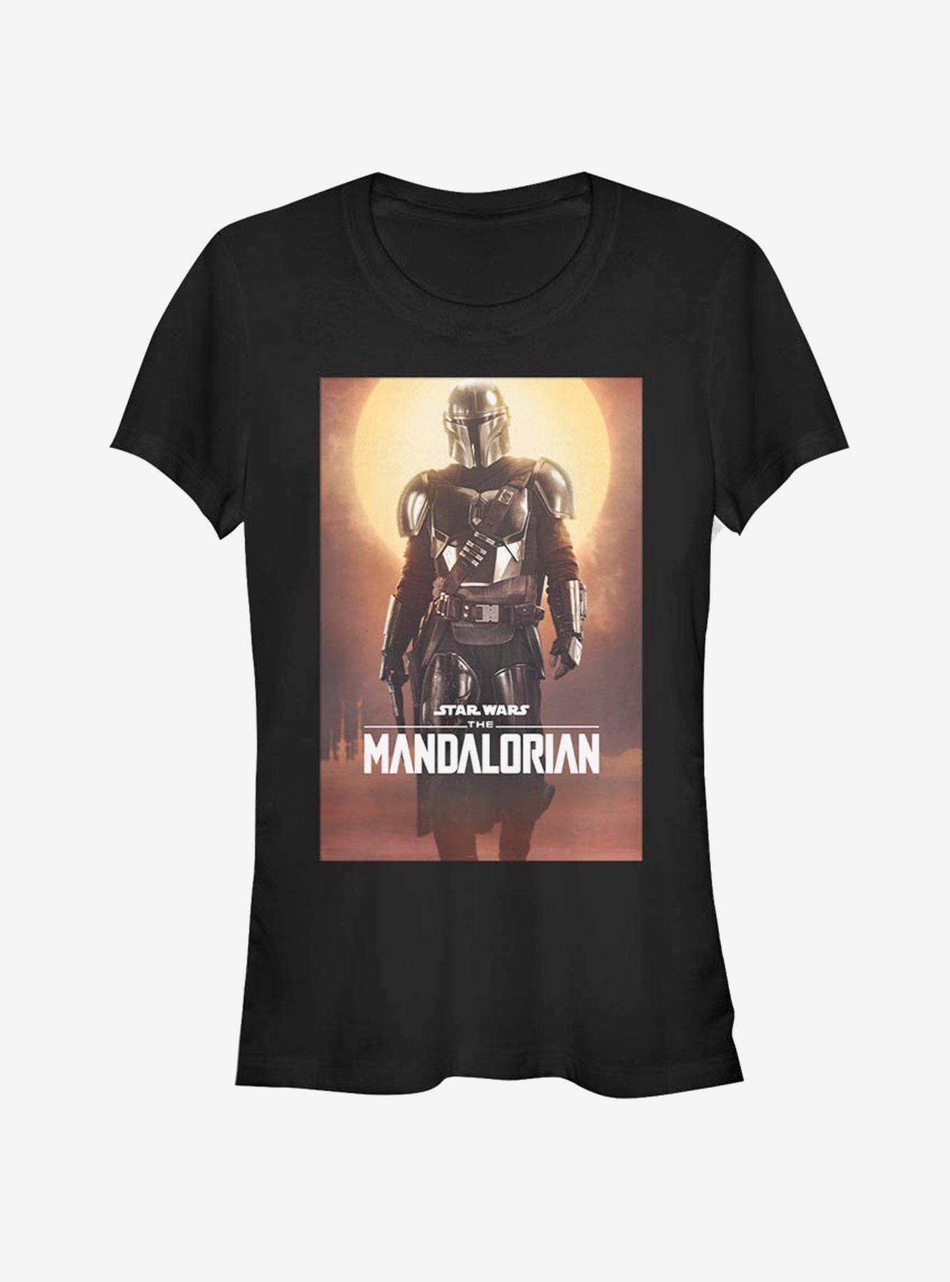 Star Wars The Mandalorian Main Poster Girls T-Shirt, BLACK, hi-res