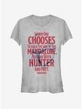 The Mandalorian Mandalore Line Girls T-Shirt, ATH HTR, hi-res