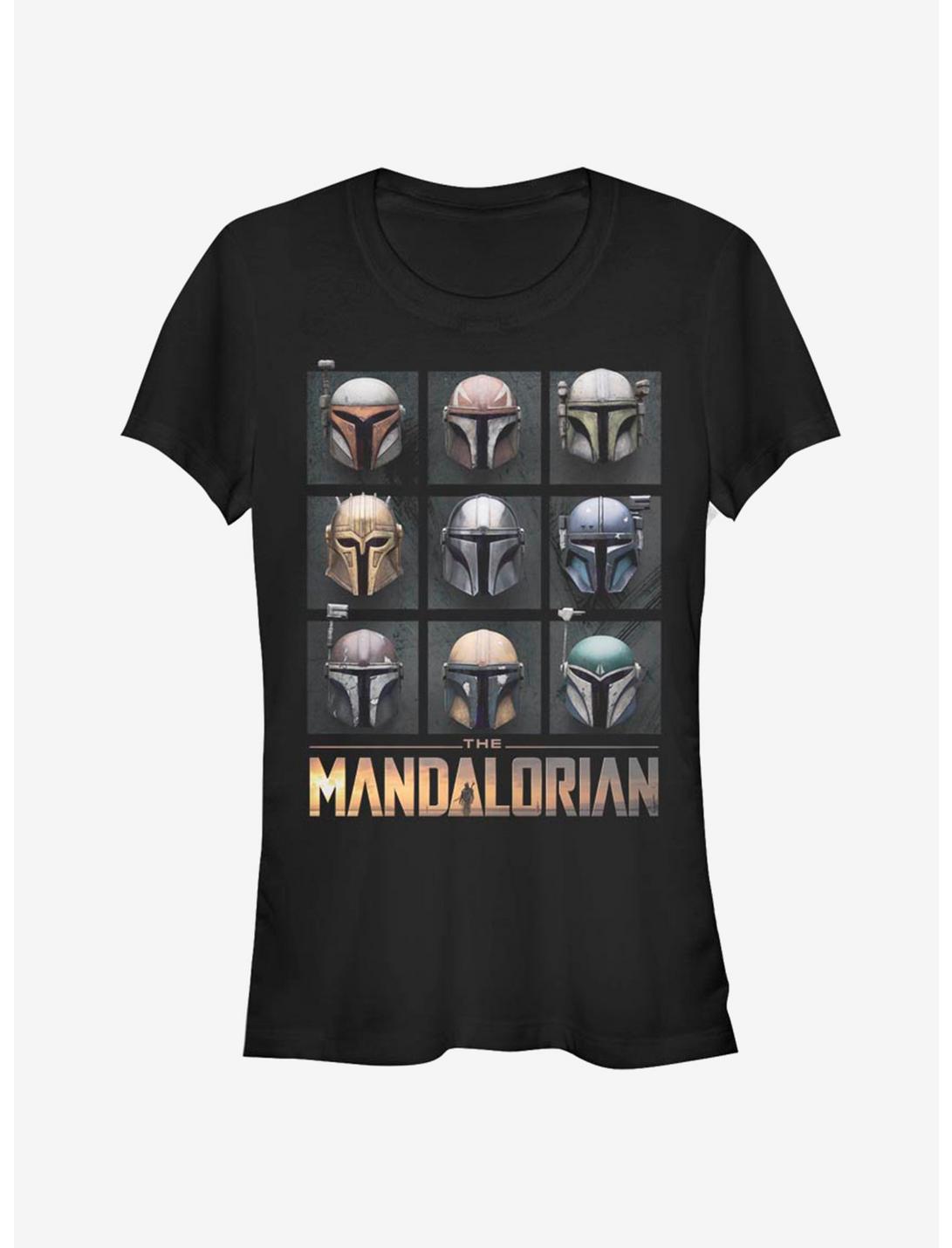 Star Wars The Mandalorian Mando Helmet Boxup Girls T-Shirt, BLACK, hi-res