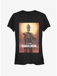 Star Wars The Mandalorian Droid Poster Girls T-Shirt, BLACK, hi-res