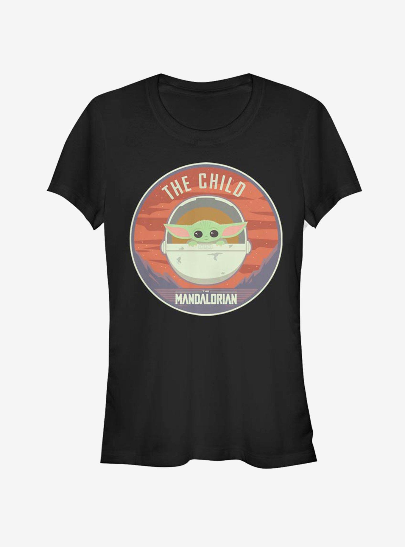 The Mandalorian The Child Bassinet Badge Girls T-Shirt