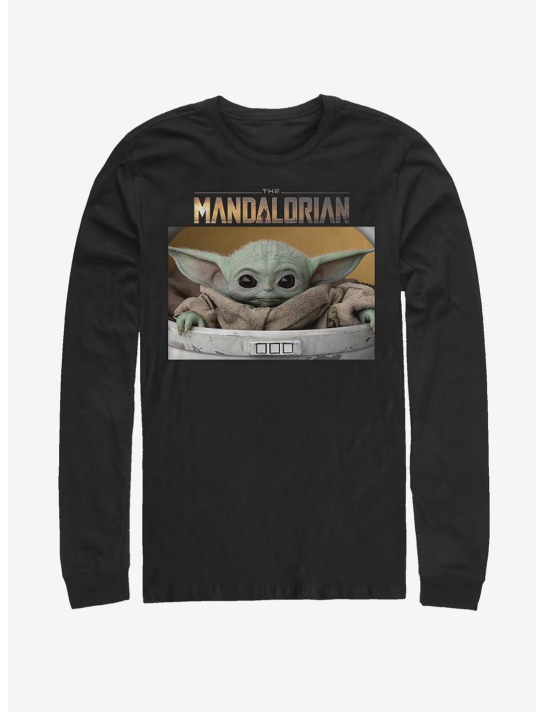 Star Wars The Mandalorian Small Box Long-Sleeve T-Shirt, BLACK, hi-res