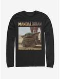 The Mandalorian Name Logo and The Child Long-Sleeve T-Shirt, BLACK, hi-res