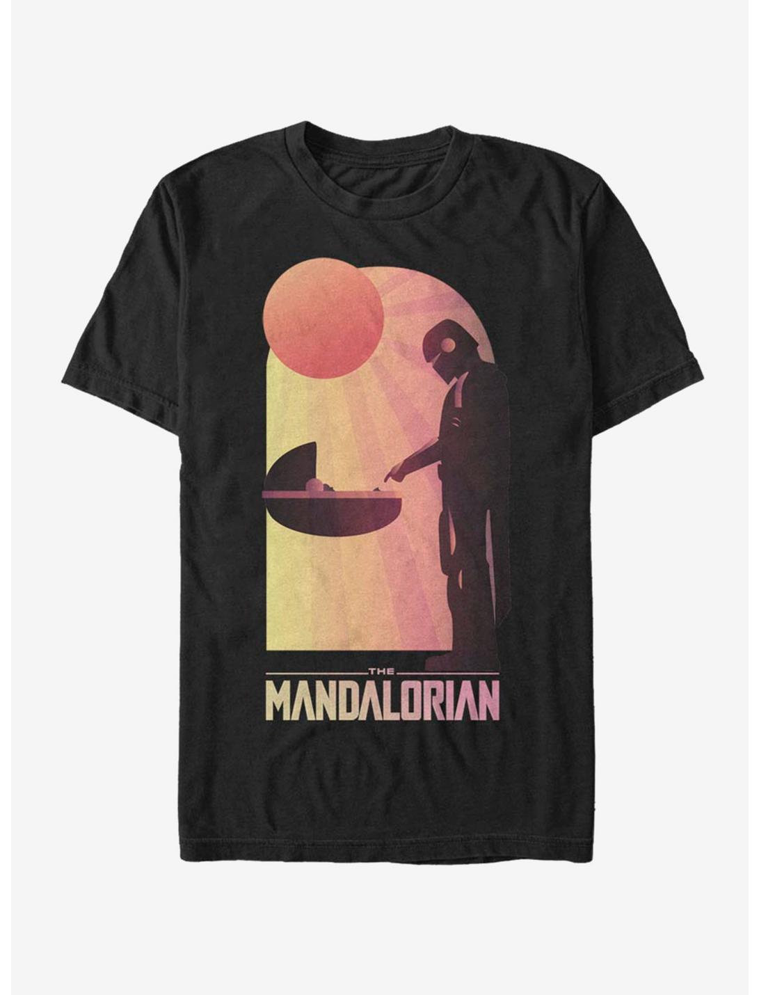 Star Wars The Mandalorian A Warm Meeting T-Shirt, BLACK, hi-res