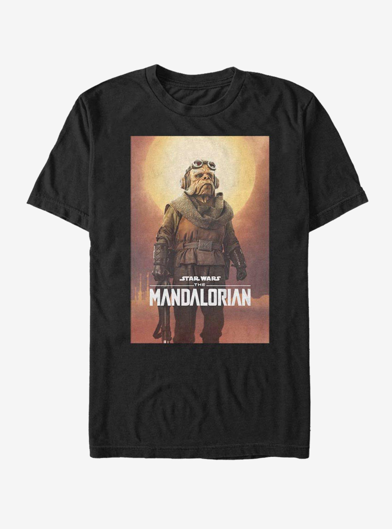 The Mandalorian Alien Poster T-Shirt, BLACK, hi-res