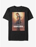 The Mandalorian Cara Dune Poster T-Shirt, BLACK, hi-res