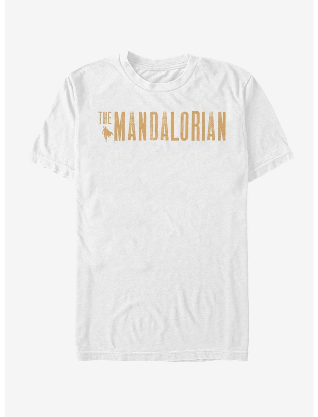 The Mandalorian Mandalorian Simplistic Logo T-Shirt, WHITE, hi-res