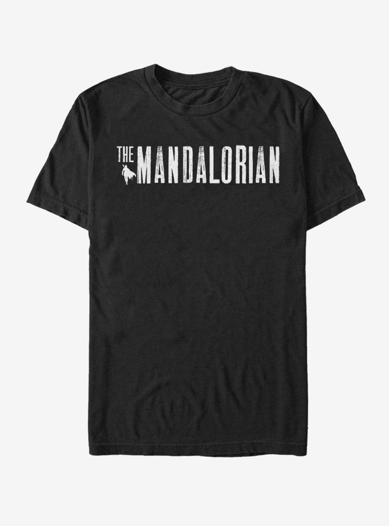 The Mandalorian Mandalorian Simplistic Logo T-Shirt, BLACK, hi-res
