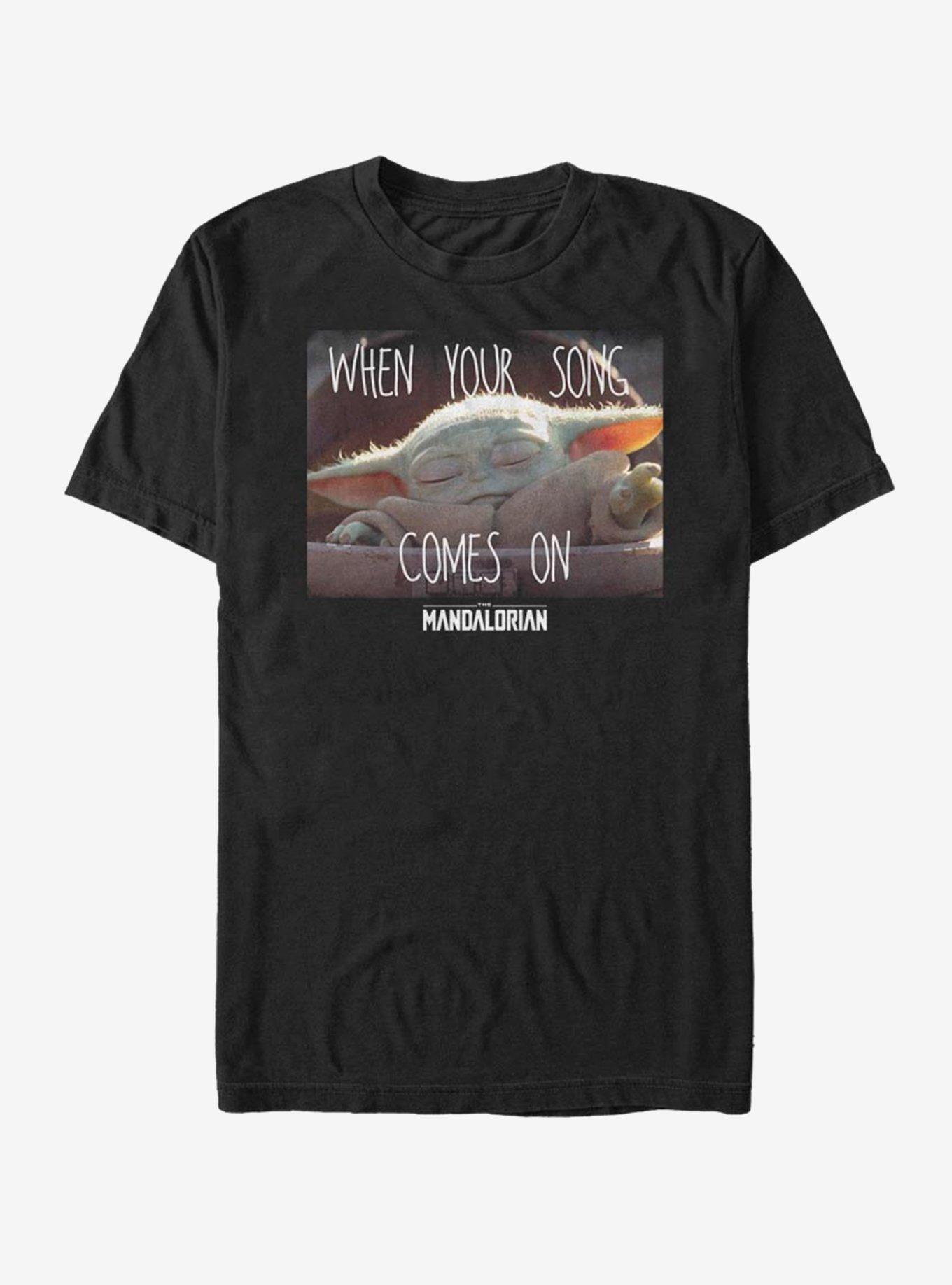 The Mandalorian Song Meme T-Shirt, BLACK, hi-res