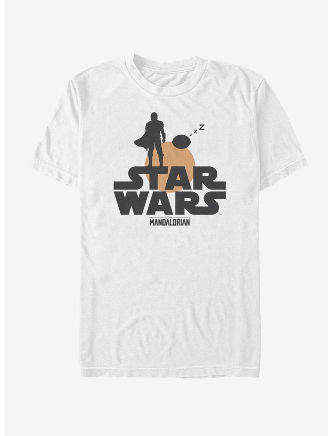 Star Wars The Mandalorian Sunset Duo T-Shirt, WHITE, hi-res