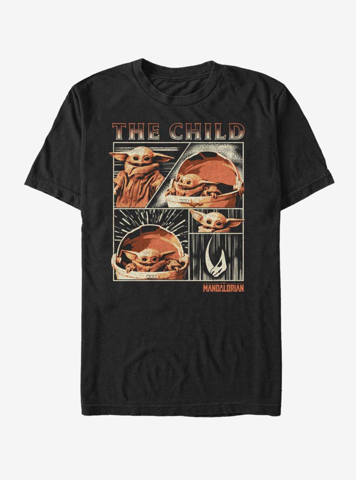 The Mandalorian The Child Panel T-Shirt, BLACK, hi-res