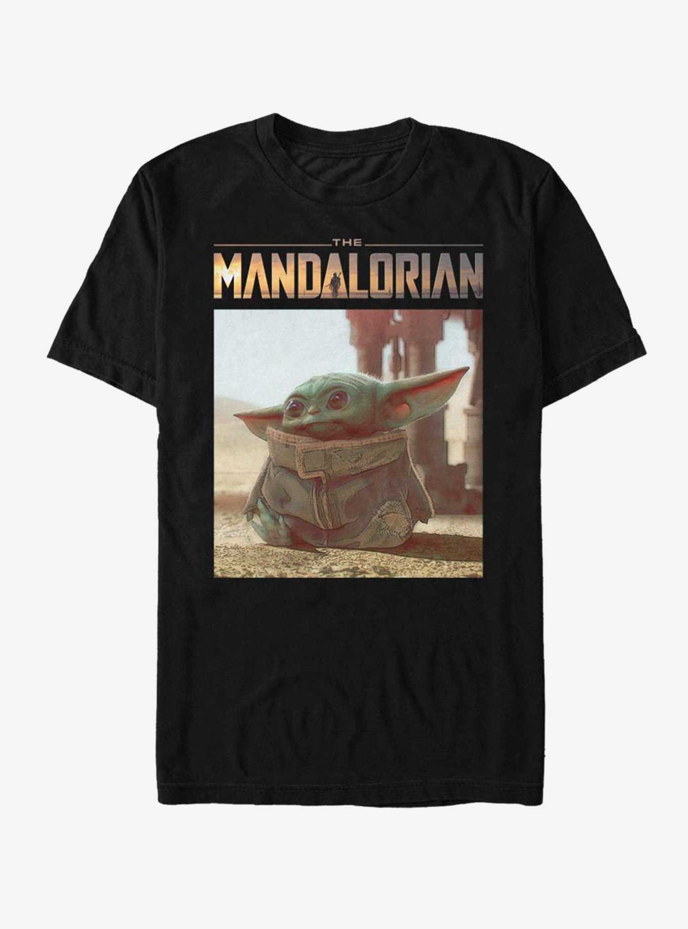 The Mandalorian Name Logo and The Child T-Shirt, , hi-res