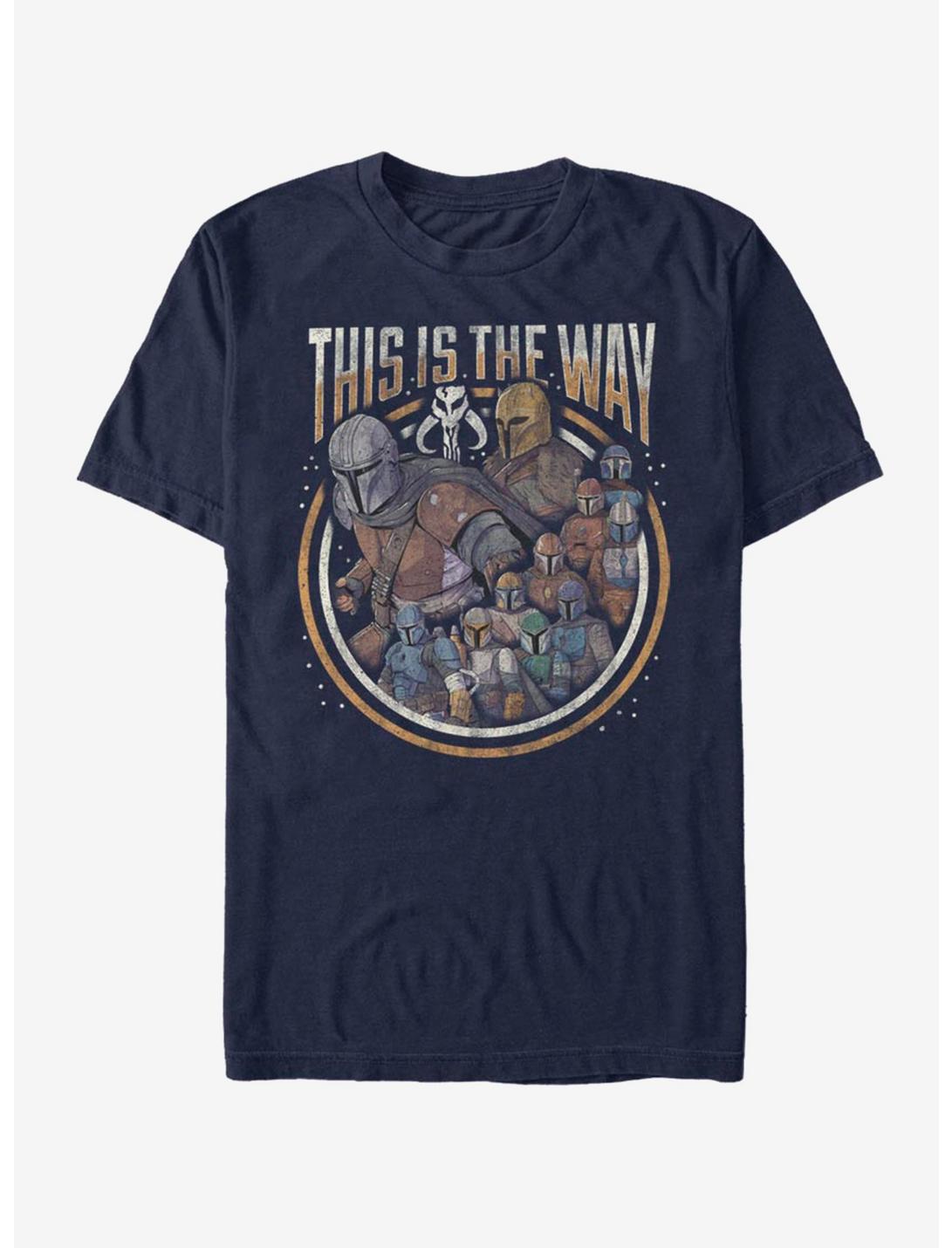 The Mandalorian The Way Group T-Shirt, NAVY, hi-res