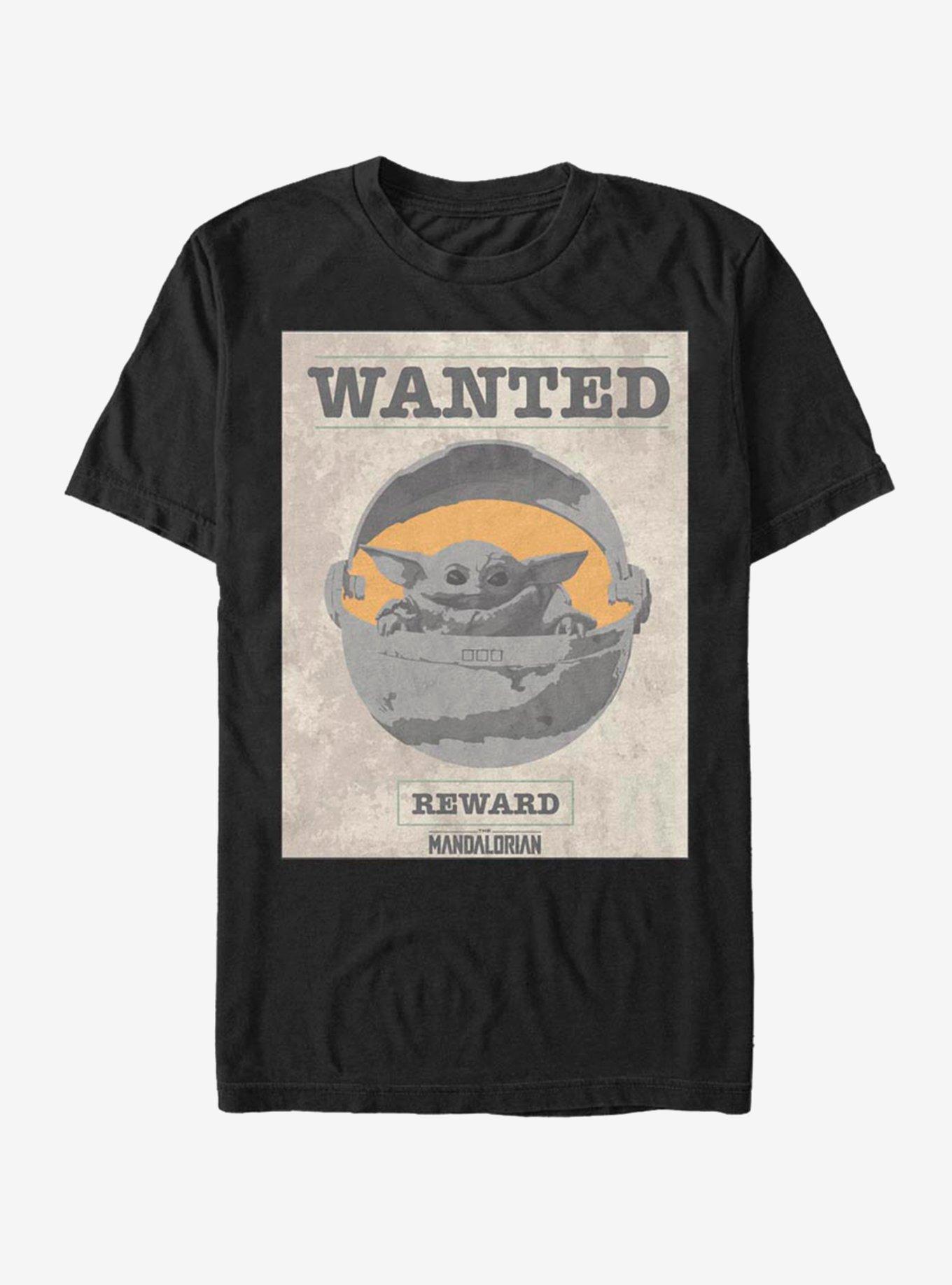 The Mandalorian Wanted Child T-Shirt, BLACK, hi-res